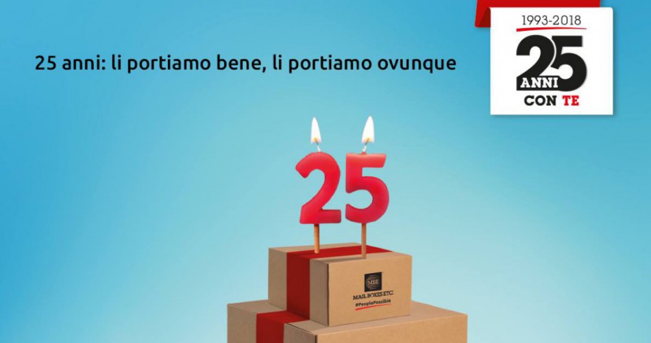 25° anniversario di Mail boxes Etc.